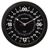 ZULUTIME 24-Hour Wall Clock | 14-inch, Black,ZT24HR14-B